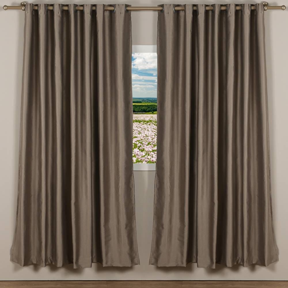 Cortina Para Quarto E Sala 4,20X2,30 M Corta Luz Blend Havan Casa - Latte