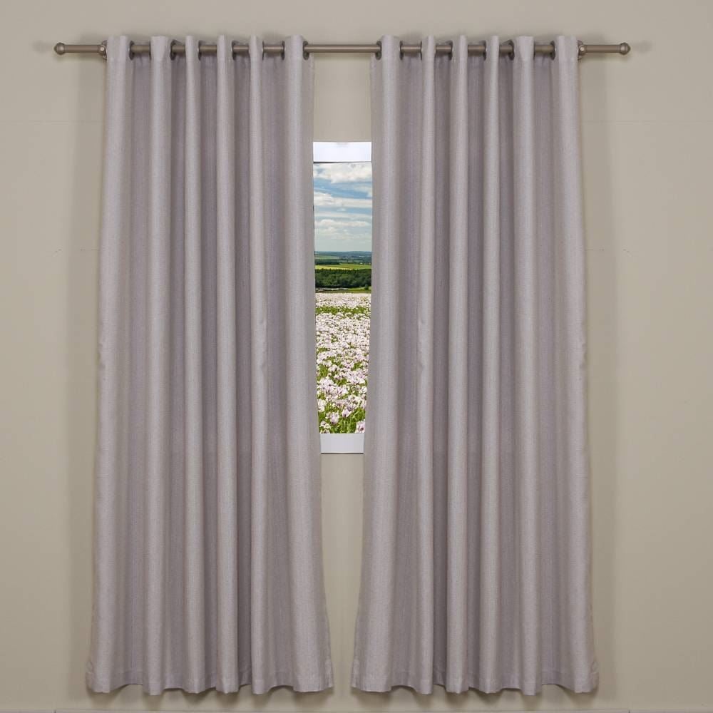 Cortina para Quarto e Sala 4,00X2,30 m Chenille Havan Casa - Branco Cinza