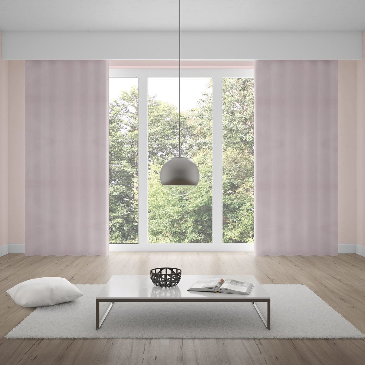 Cortina Para Quarto E Sala 2,60X1,70 M Duplex Lisa Havan Casa - Areia