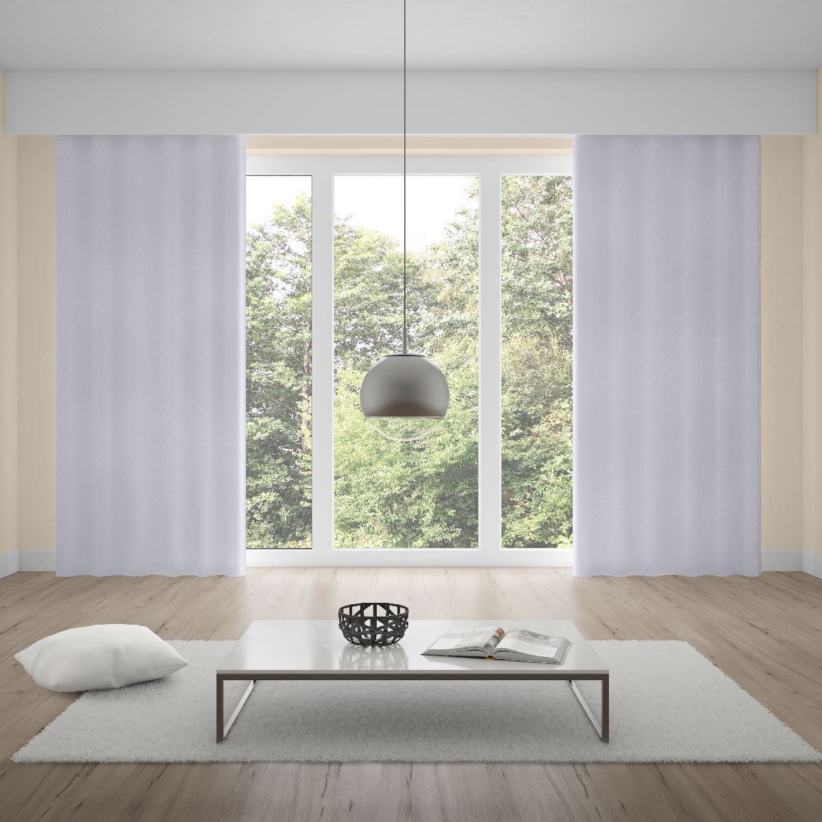 Cortina Para Quarto E Sala 4,20X2,50 M Duplex Monaco Havan Casa - Branco