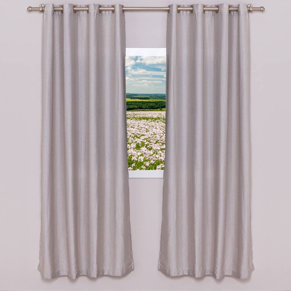 Cortina Para Quarto E Sala 2,60X2,30 M Veneza Rústica Havan Casa - Natural