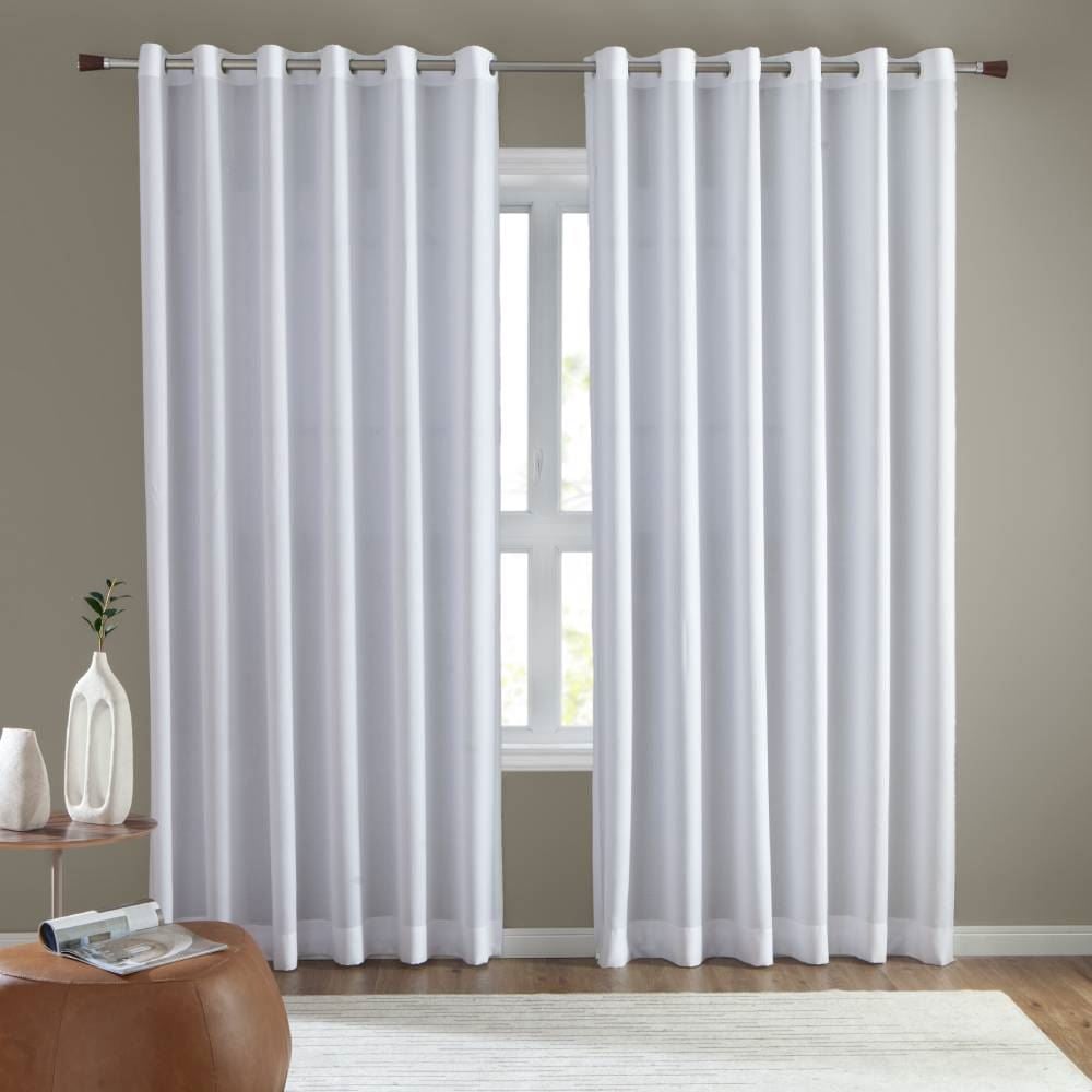 Cortina para Quarto e Sala 4,00X2,50 m Roma Havan Casa - Branco