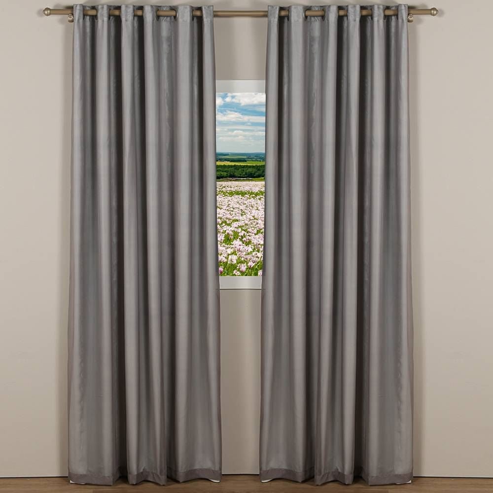 Cortina Para Quarto E Sala 3,60X2,50 M Pratika Lisa Slim Voil Havan Casa - Titanio