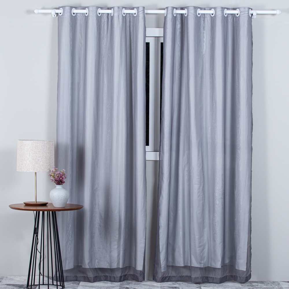 Cortina Para Quarto E Sala 2,60X2,30 M Pratika Lisboa Slim Havan Casa - Titanio