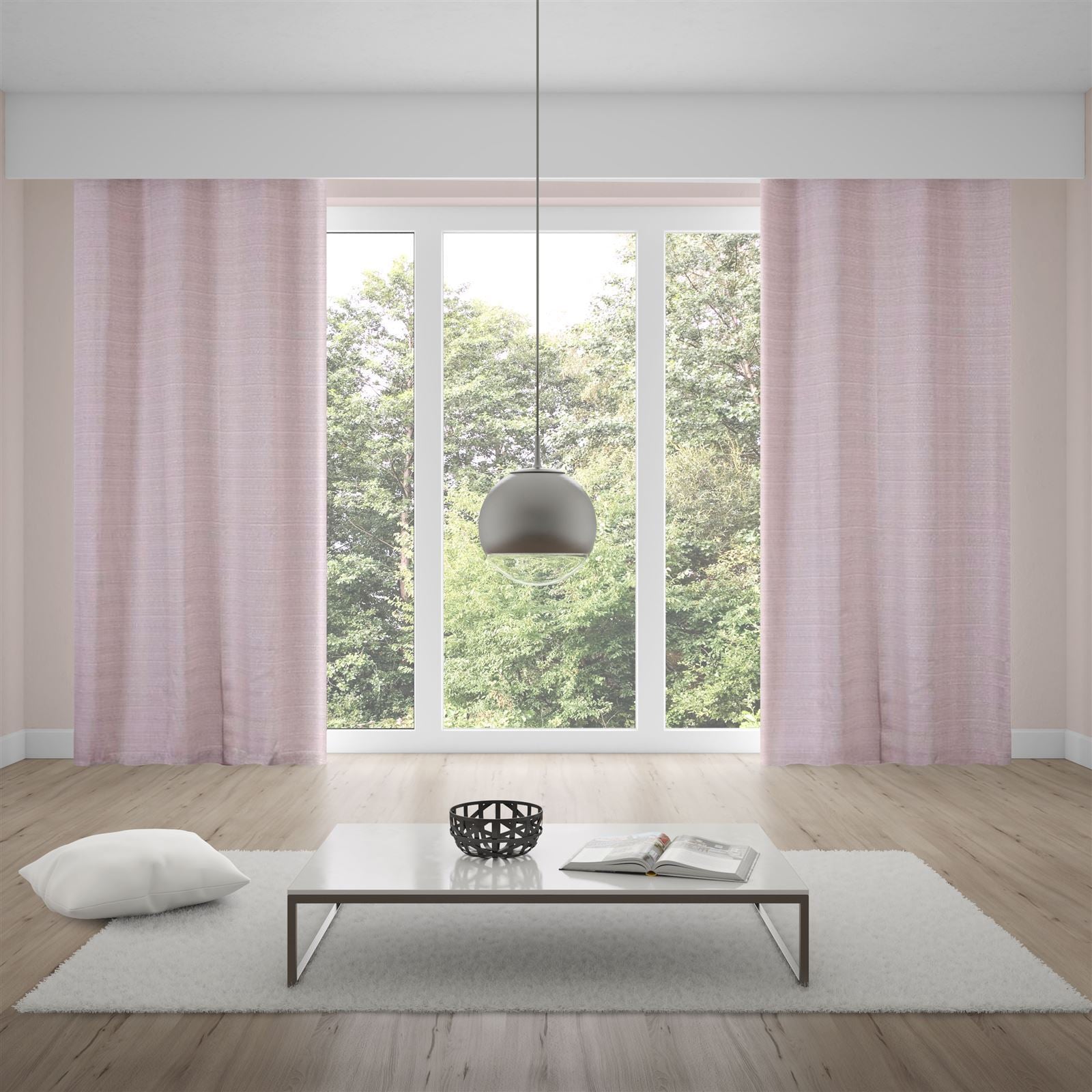 Cortina para Quarto e Sala 4,00X2,50 m Rústica Veneza Havan Casa - Natural