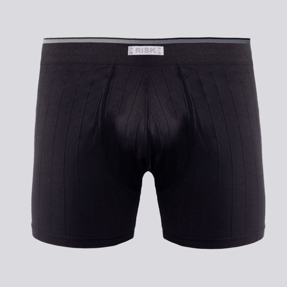 Cueca Boxer Masculina De Poliamida Risk Preto