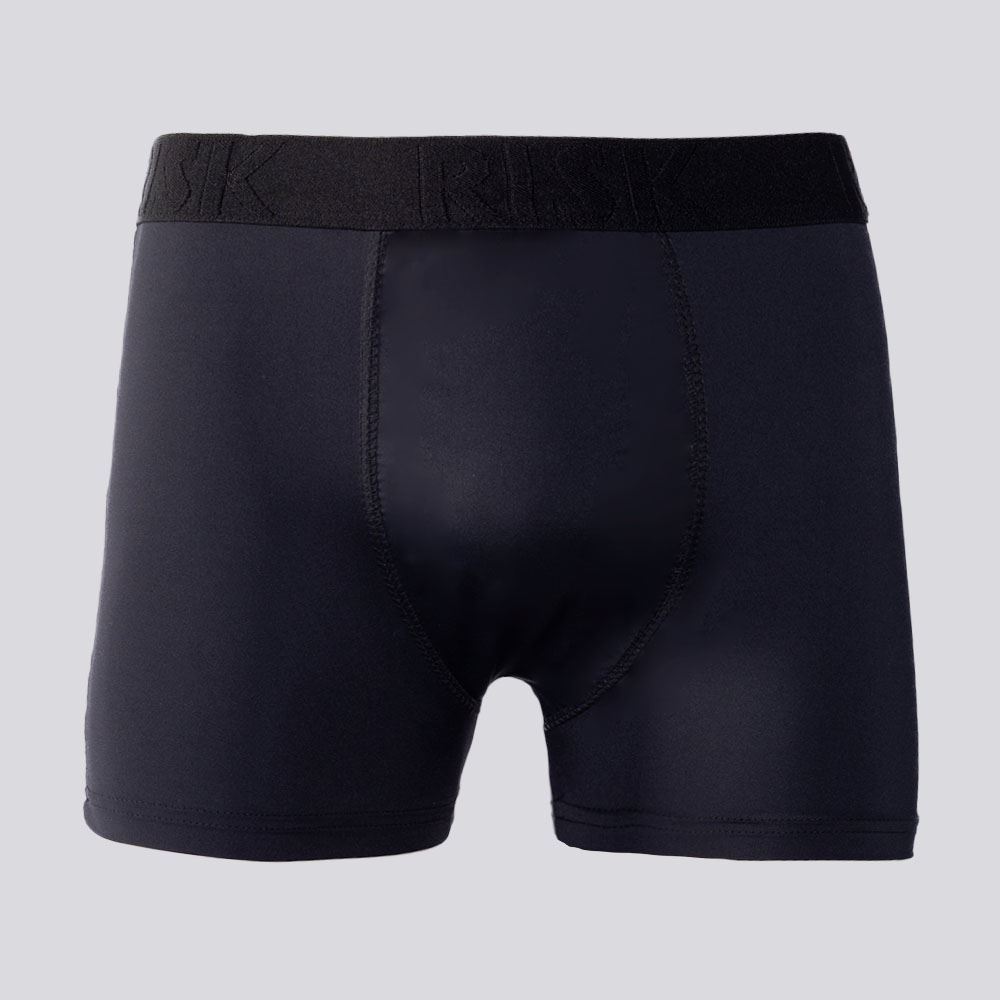 Cueca Boxer Masculina De Poliamida Risk Preto