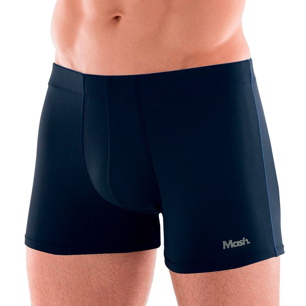 Cueca Boxer Micro Mash Azul Marinho