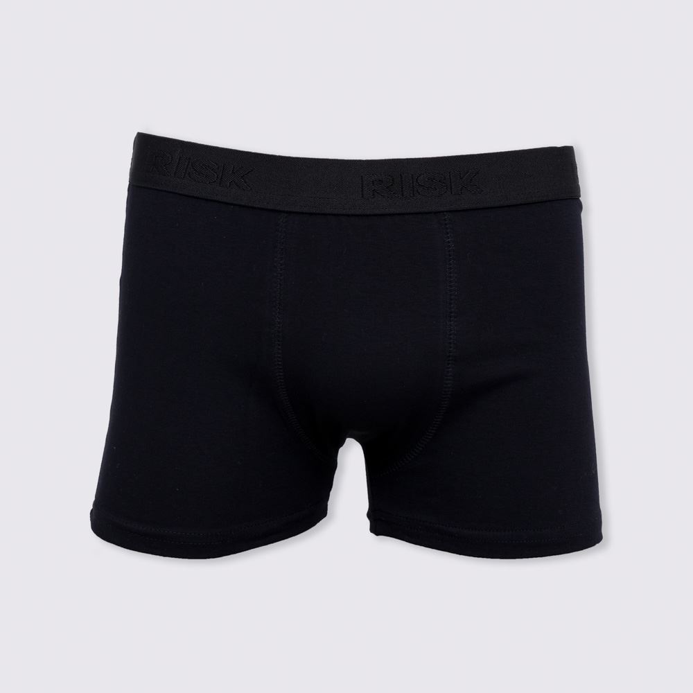 Cueca Boxer Plus Size Poliamida Risk Preto