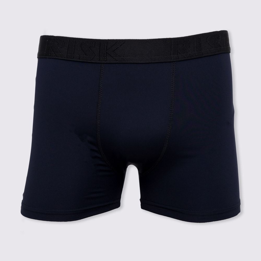 Cueca Boxer Plus Size Poliamida Risk Marinho