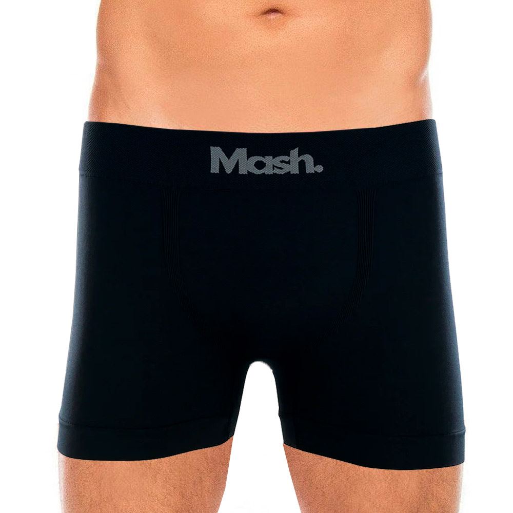 Cueca Boxer sem Costura Mash Preto