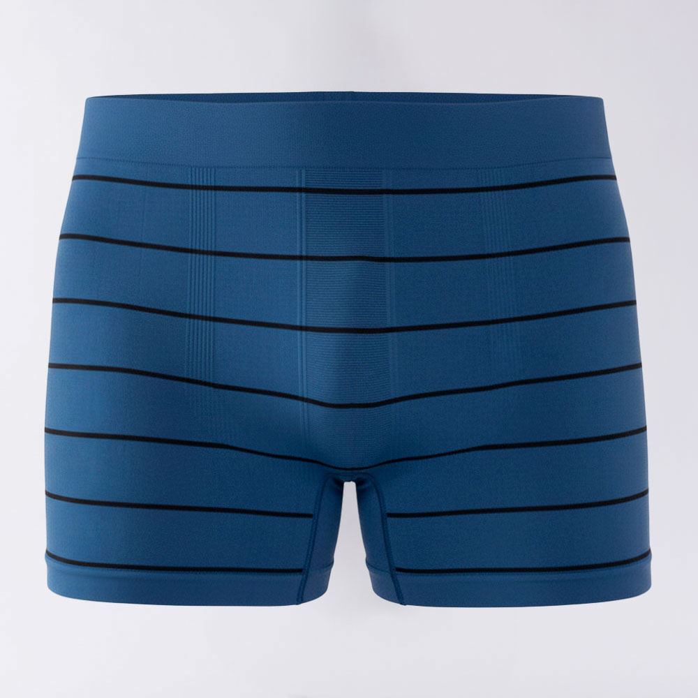 Cueca Boxer Masculina Sem Costura Marc Alain Azul