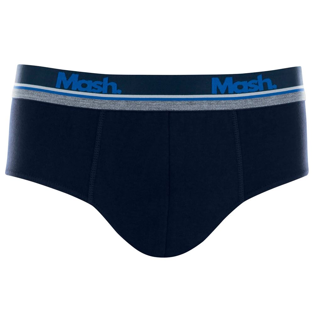 Cueca Slip Cotton Mash Azul Marinho