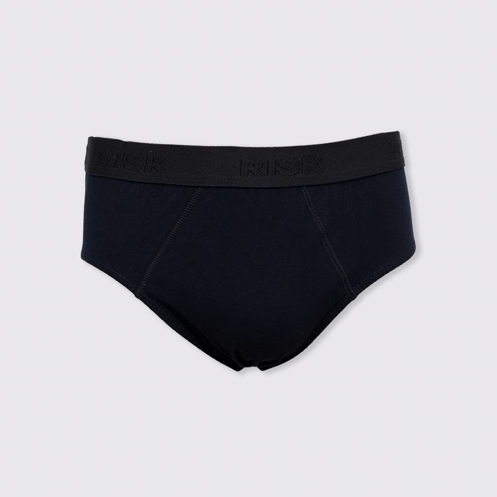 Cueca Slip De Algodão Risk Preto