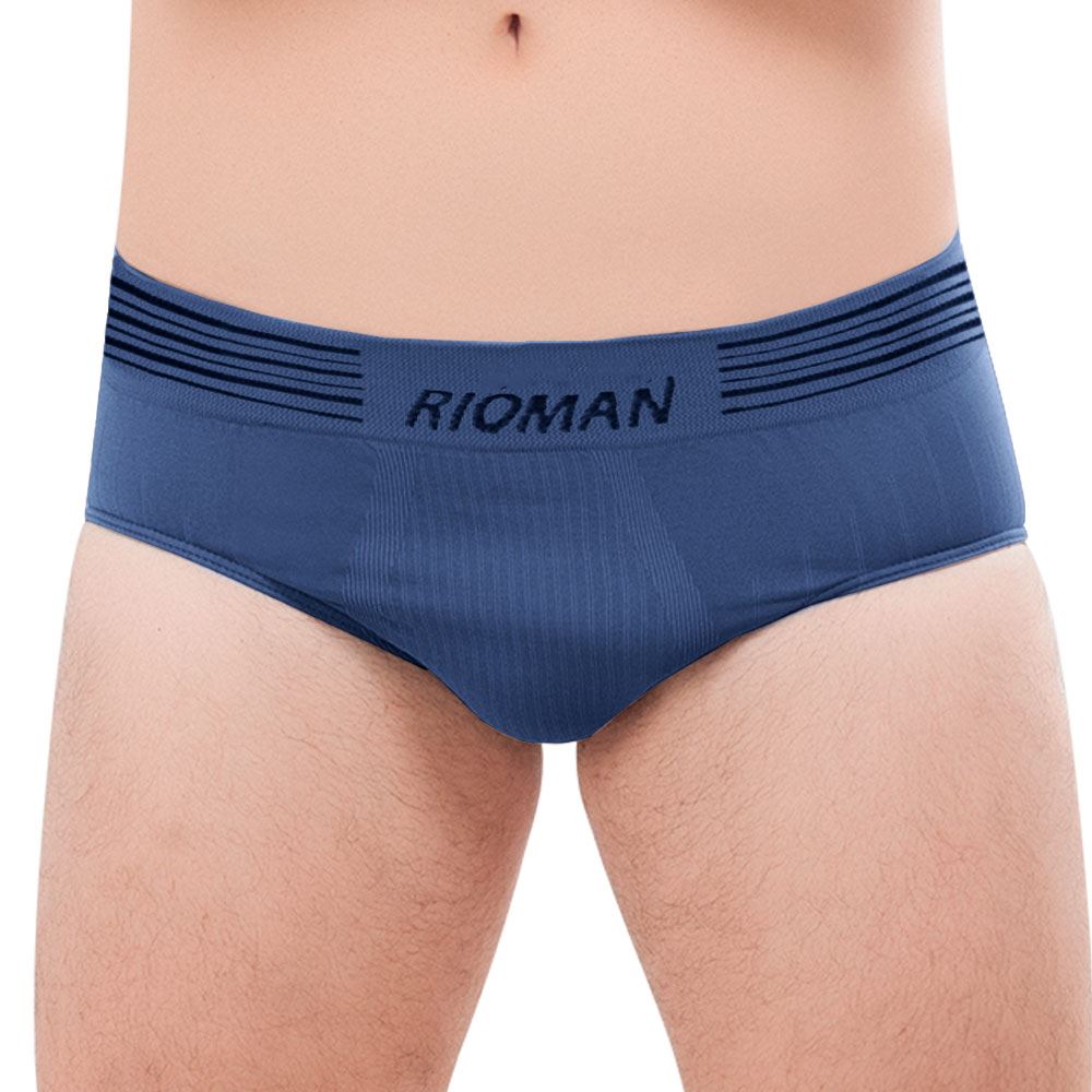 Cueca Slip Sem Costura DelRio Ref VSL5420 Marinho