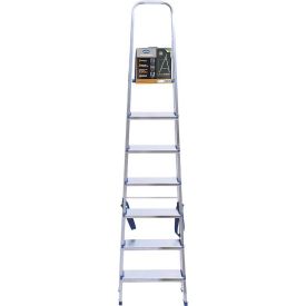 Escada Alumínio 7 Degraus Mor 5105 - Prata