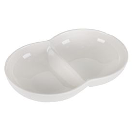 Petisqueira Duas Divisões Havan Casa 22,3 cm - Branco