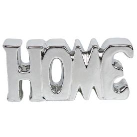 Palavra Decorativa Home 18,5Cm Lyor - Prata