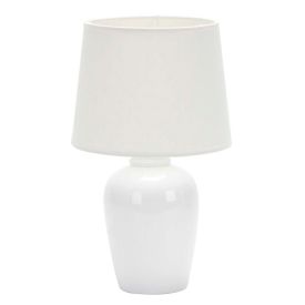 Abajur De Cerâmica Pottery 32Cm Taschibra - Branco