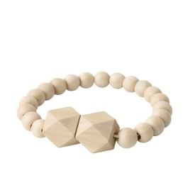 Abraçadeira Magnética Wood Bella Arte - Bege 
