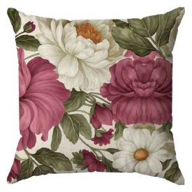 Almofada Decorativa 45X45 cm Estampada Havan Casa - Floral Fúcsia