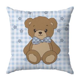 Almofada Decor 38X38cm Havan Baby - Urso Azul