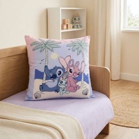 Almofada Decorativa 43X43 cm Disney Hedrons - Stitch Praia