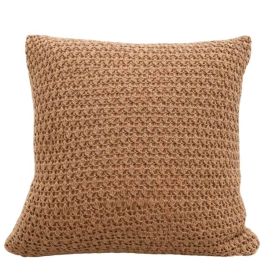 Almofada Decorativa de Tricot Vancouver 43X43cm Havan Casa - Mocha