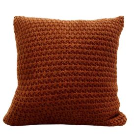 Almofada Decorativa de Tricot Vancouver 43X43cm Havan Casa - Terracota