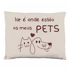 Almofada Funny 35X45 cm Animais Havan Casa - Bege Pets