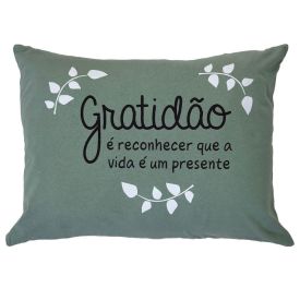 Almofada Funny 35X45cm Havan Casa - Verde Gratidão