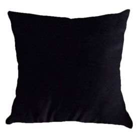 Almofada Veludo 50X50 cm Liso Havan Casa - Preto