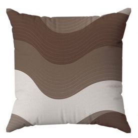 Almofada Veludo Estampado 48X48cm Havan Casa - Geométrico Marrom