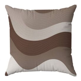 Almofada Veludo Estampado 48X48cm Havan Casa - Geométrico Marrom