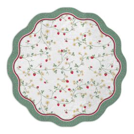 Fundo De Prato Viena 40 Cm Havan Casa - Morangos