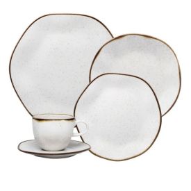 Aparelho De Jantar Ryo Maresia Oxford 20 P&ccedil;s - Porcelana