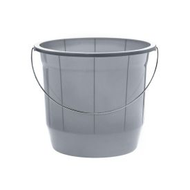 Balde De Plástico Cinza Arqplast 8L - CINZA