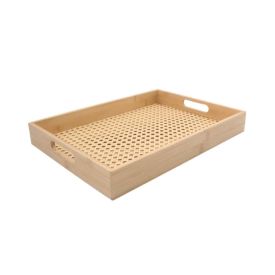 Bandeja De Bambu Retangular Havan Casa -  39Cm