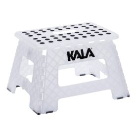Banqueta De Plástico Kala Dobrável 22Cm - Transparente