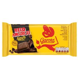 Barra De Chocolate Meio Amargo Garoto - 80g
