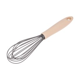 Batedor Fio Silicone 31Cm Creme e Cinza Weck
