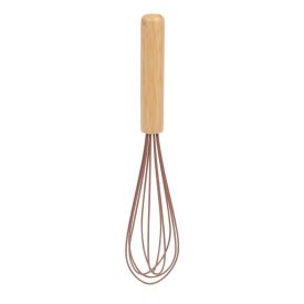 Batedor Fouet de Silicone com Cabo de Bambu Havan Casa - Mocha Mousse