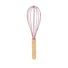 Batedor Fouet de Silicone com Cabo de Bambu Havan Casa - Goiaba