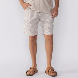 Bermuda Masculina Estampada De Sarja Marc Alain Off 100 1031/11