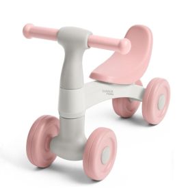 Bicicleta de Equil&iacute;brio Andador Infantil Sem Pedal Havan Baby - Rosa e Off White