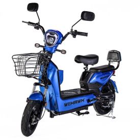 Bicicleta Elétrica Wehawk Basket Wx-03 500W com Bateria 48V Azul - 258332