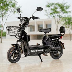 Bicicleta Elétrica Wehawk Wx-03 Basket 800W Bateria 48V - Preto