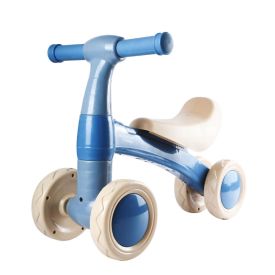 Bicicleta de Equil&iacute;brio Andador Infantil Sem Pedal Havan Baby - Bege e Azul