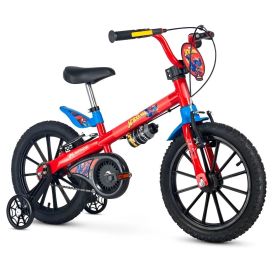 Bicicleta Infantil Aro 16 Homem-Aranha Nathor - Vermelho