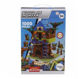 Blocos de Montar Casa Na &Aacute;rvore 1000 Pe&ccedil;as 6 em 1 Havan Toys - HBR0988